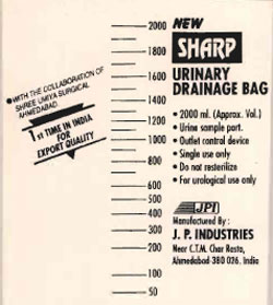 Sharp Urinary Drainage Bag Device mark 639476 Trademark