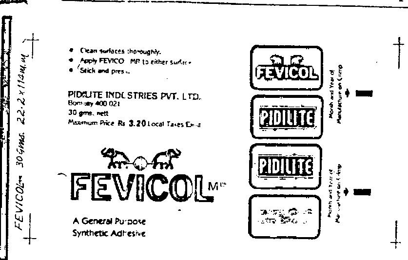 Fevicol Device mark 385474 Trademark