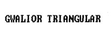 Gwalior Triangular Device mark 828220 Trademark