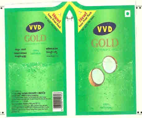 Vvd Gold (label) Device mark 1553362 Trademark