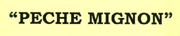 "peche Mignon" Device mark 2629632 Trademark