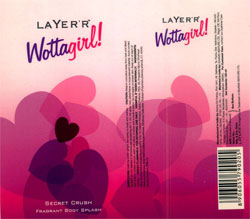 Layerr Wotta Girl! With Label Device mark 2668815 Trademark