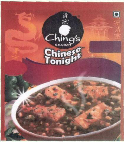 Ching"s Secretchinese Tonight (label) Device mark 1657024 Trademark