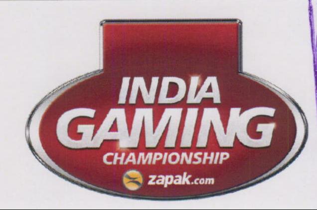 India Gaming Championship Z Zapak.com Device mark 2003805 Trademark