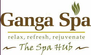 Ganga Spa With Word The Spa Hub Device mark 2621526 Trademark