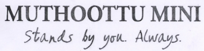 Muthoottu Mini Stands By You. Always. Device mark 2270423 Trademark
