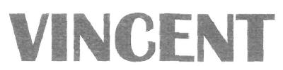 Vincent (device) Device mark 2815098 Trademark