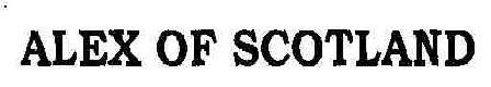 Alex Of Scotland Device mark 1809630 Trademark