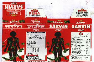 Sarvin Syrup (label) Device mark 2110876 Trademark