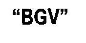 "bgv" Device mark 1822462 Trademark