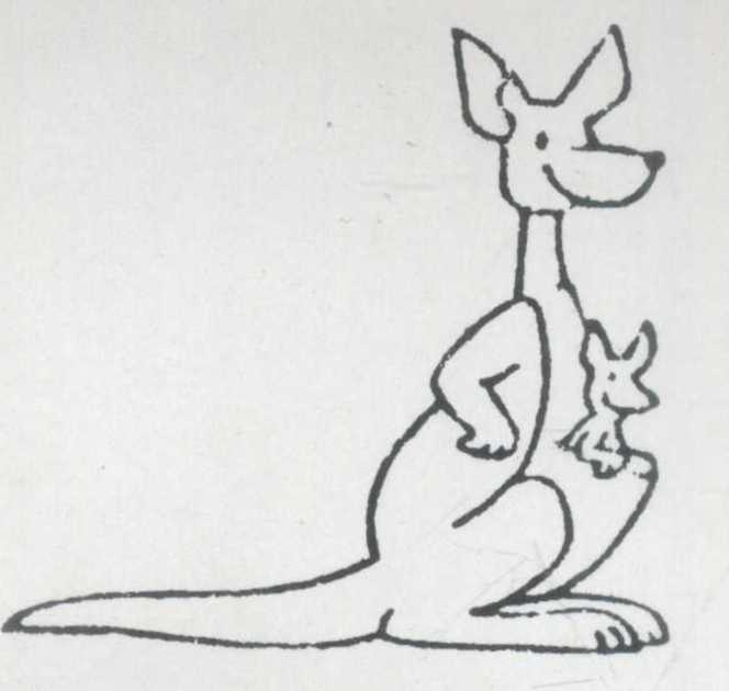 Kangaru(device) (label) Device mark 908715 Trademark