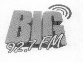 Big 92.7 Fm (label) Device mark 1486763 Trademark