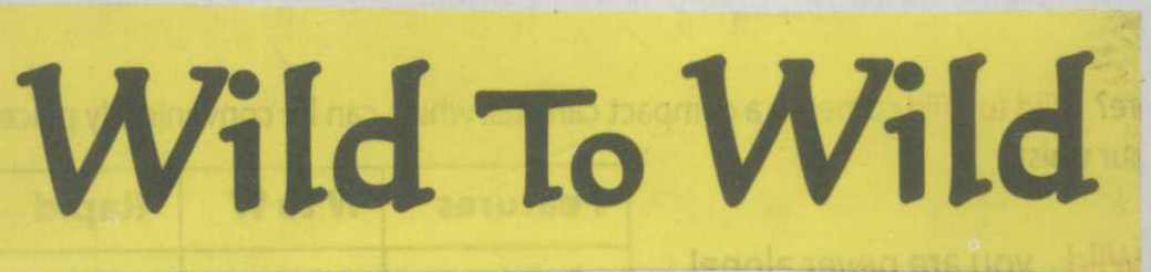 Wild To Wild (label) Device mark 1380248 Trademark