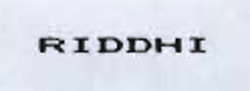 Riddhi Device mark 1083189 Trademark