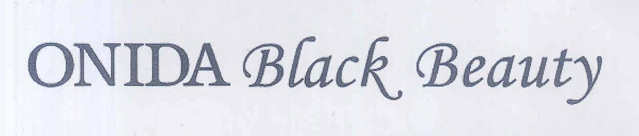 Onida Black Beauty (label) Device mark 1752575 Trademark