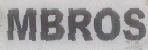 Mbros (device Label) Device mark 1023380 Trademark