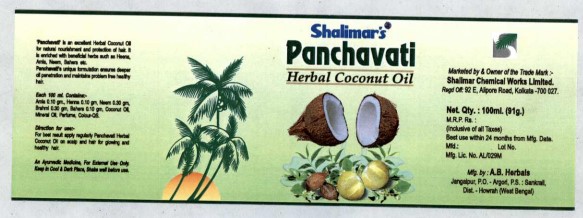 Shalimar's Panchavati (device) Device mark 1233497 Trademark