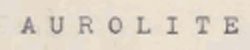 Aurolite Device mark 700262 Trademark