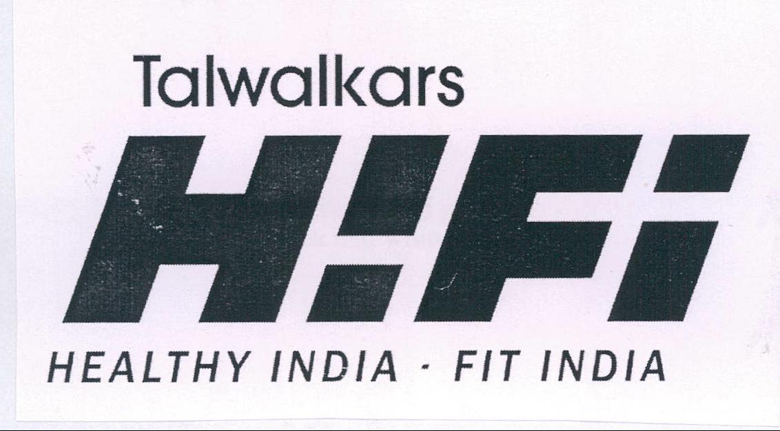 Talwalkars - Hifi - Healthy India - Fit India Device mark 2050682 Trademark