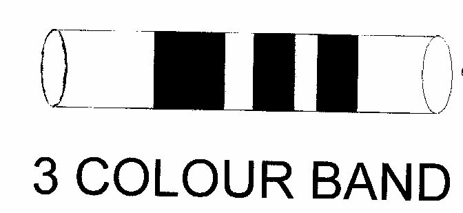 3 Colour Band With Device Device mark 1500878 Trademark