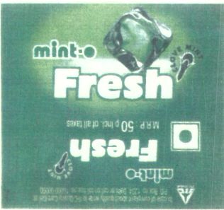 Mint-o Fresh (coloured Label) Device mark 1449972 Trademark