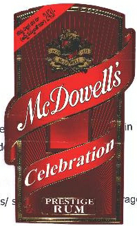 Mc Dowell's Celebration Prestige Rum Device mark 2152388 Trademark