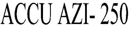 Accu Azi-250 Device mark 1809077 Trademark