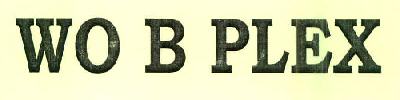Wo B Plex Device mark 2765739 Trademark
