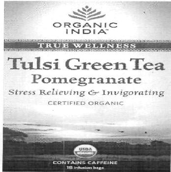 Organic India Tulsi Green Tea Pomegranate (device) Device mark 2519573 Trademark