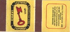 Chavi Wax Matches (label) Device mark 643119 Trademark