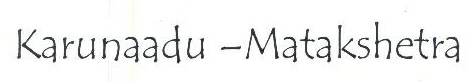 Karunaadu-matakshetra Device mark 2040670 Trademark