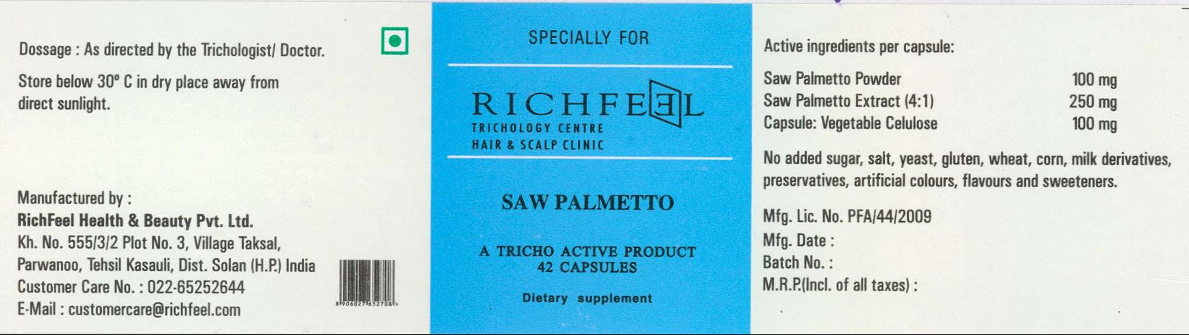 Richfeel Trichology Centre Hair And Scalp Clinic Device mark 1984829 Trademark