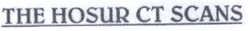 The Hosur Ct Scans Device mark 2209205 Trademark