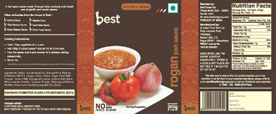 Best Rogan Josh Sauce (label) Device mark 2558388 Trademark