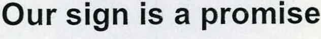 Our Sign Is A Promise Device mark 2285433 Trademark