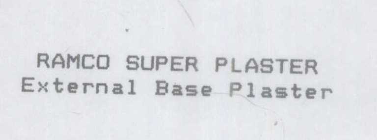 Ramco Super Plaster External Base Plaster Device mark 1153523 Trademark
