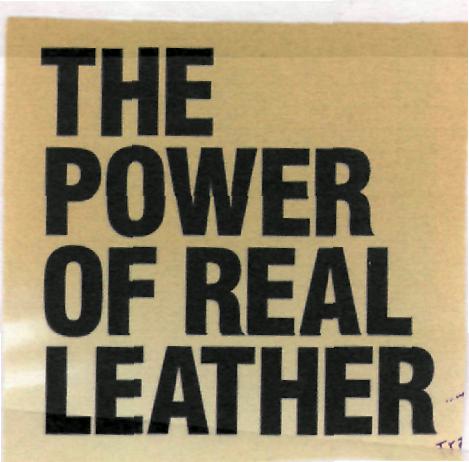 The Power Of Real Leather (label) Device mark 2217874 Trademark