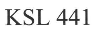 Ksl 441 Device mark 1644797 Trademark