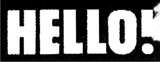 Hello! (label) Device mark 841905 Trademark