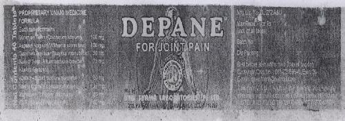 Depane For Joint Pain With Label Device mark 1784636 Trademark