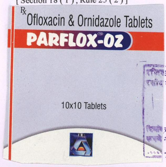 Parflox-oz (label) Device mark 1692085 Trademark
