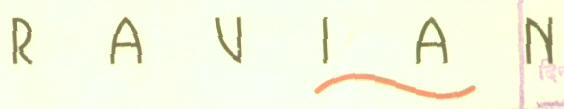 Ravian (device Of One Space) Device mark 1618093 Trademark