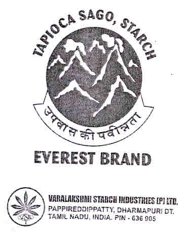 Tapioca Sago, Starch Everest Brand Device mark 2982465 Trademark