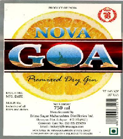 Nova Goa (device Of Sea) Device mark 2312964 Trademark