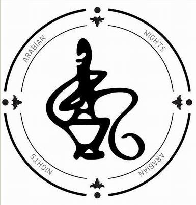 Arabian Nights Alongwith Logo (black& White - Oval Shaped) Device mark 2136889 Trademark