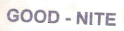 Good- Nite Device mark 977675 Trademark