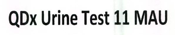 Qdx Urine Test 11 Mau Device mark 2504420 Trademark