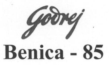 Godrej Benica - 85 (device) Device mark 1638203 Trademark