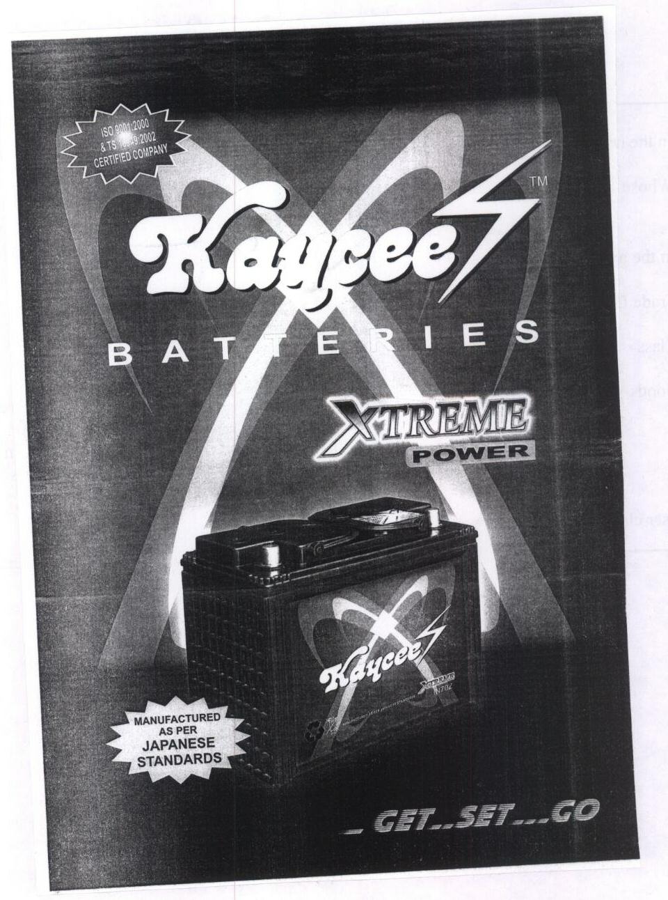 Kayceez (batteri) Device mark 1540538 Trademark