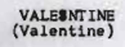 Valesntine Device mark 941474 Trademark